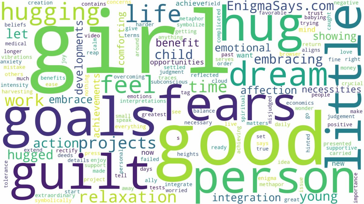 dreaming about a little girl hugging you and related dreams with their meanings in a word cloud