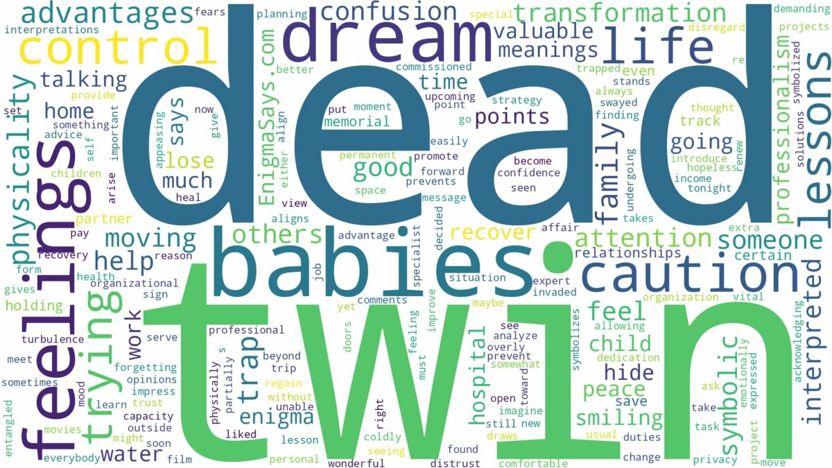 dream about dead twin babies and related dreams with their meanings in a word cloud