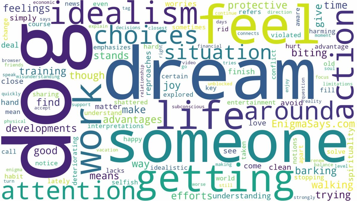 dream of getting a dog and related dreams with their meanings in a word cloud