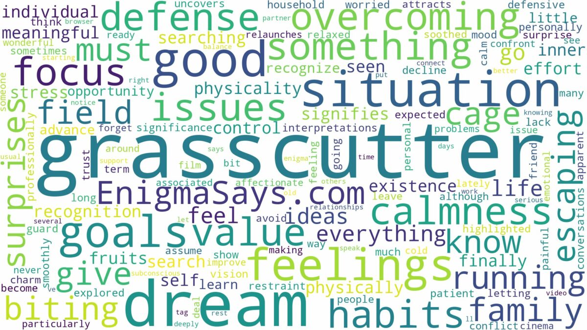 dream about grasscutter and related dreams with their meanings in a word cloud