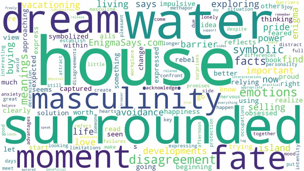 dream about house surrounded by water and related dreams with their meanings in a word cloud