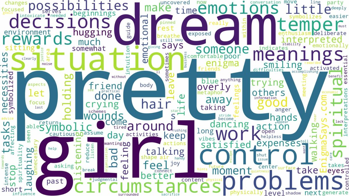 dream about pretty girl and related dreams with their meanings in a word cloud